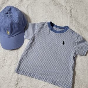 Infant boys Polo tee with hat